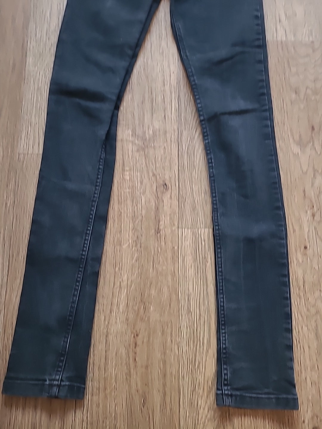 Mens Boohoo Size 28L Grey Skinny Denim Jeans
