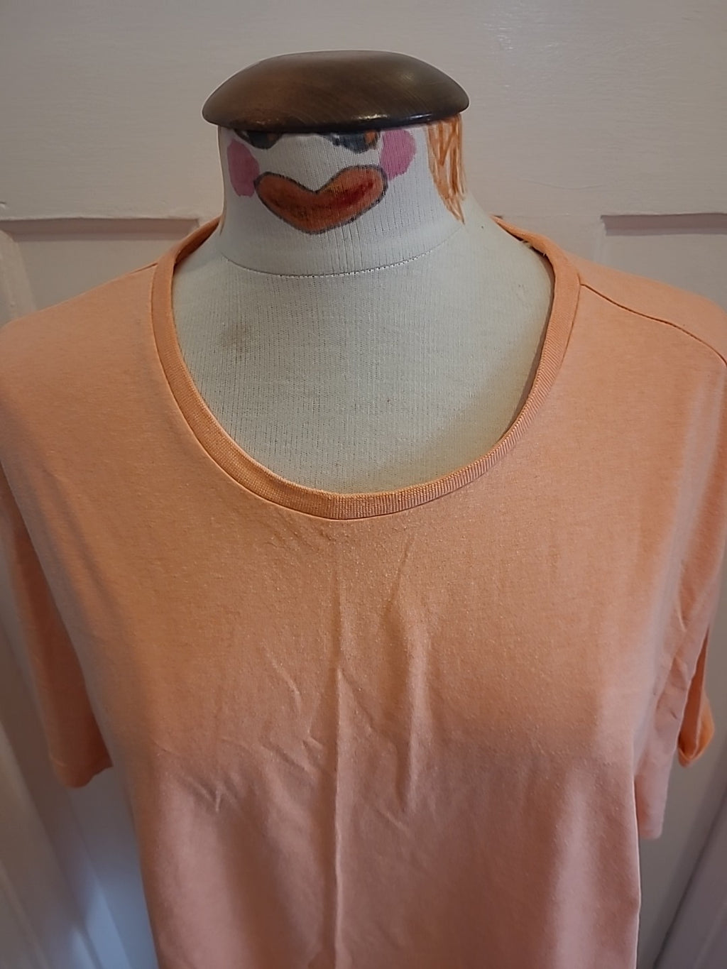 Mens George Size 2XL Peach Short Sleeved Tshirt