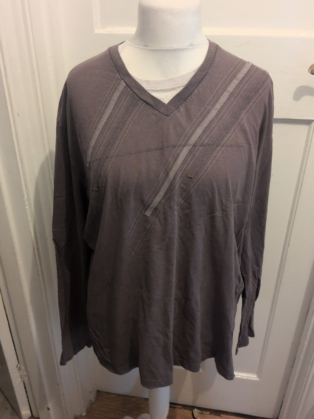 Next 2XL Browny Grey Long Sleeve T-shirt