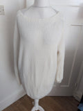 Ladies Tu Size 22 White/Cream Long Sleeve Jumper