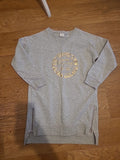 Girls Size 8 Years Grey Long Sleeve Jumper