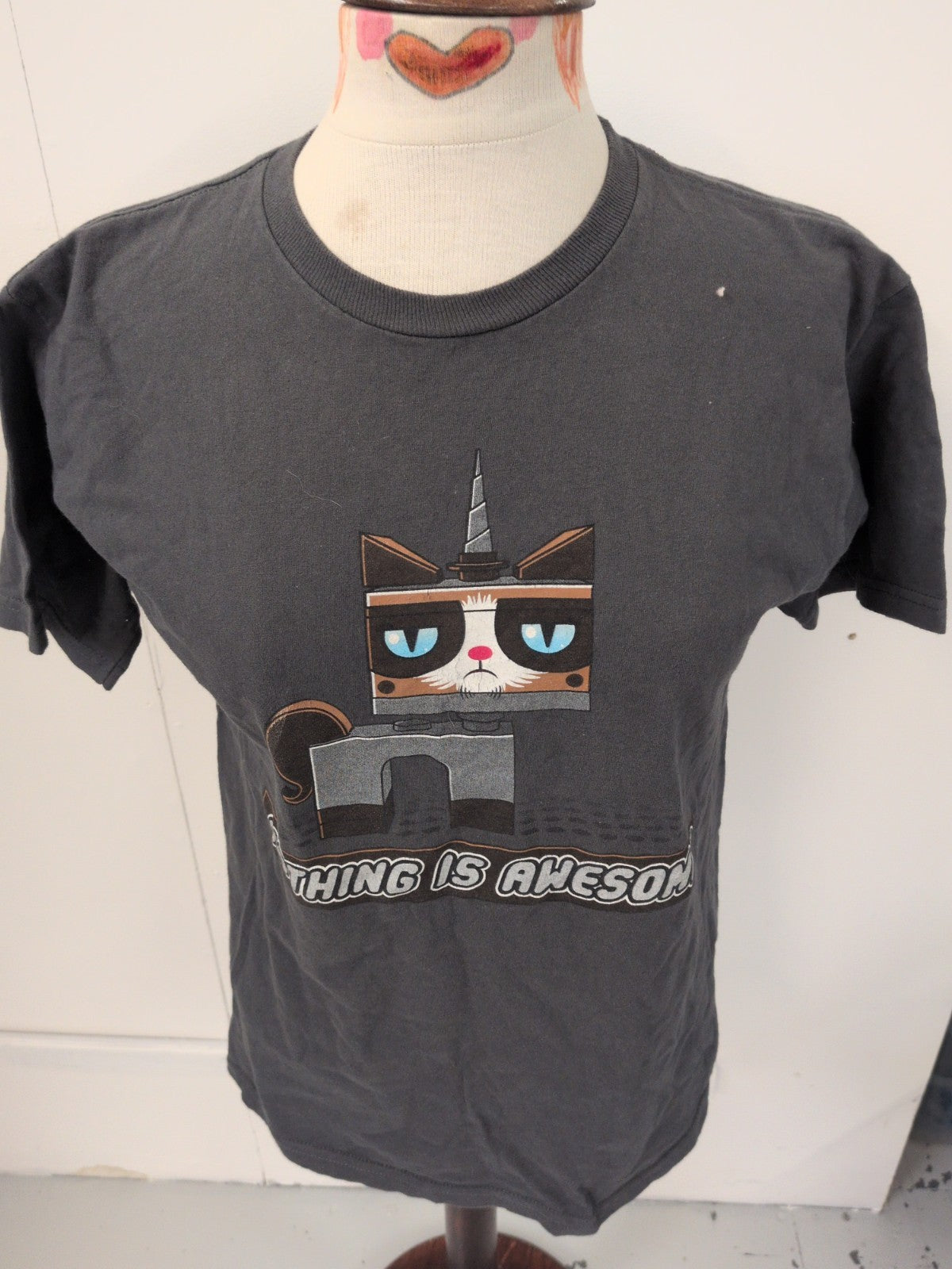 Tee Fury Small Cotton Grey Printed Short Sleeve T-shirt
