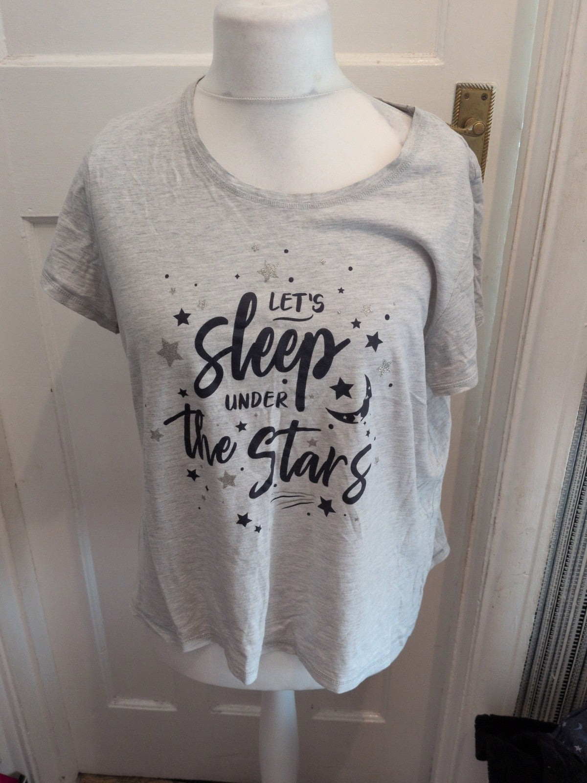 Tu 20 Grey Moon And Stars Pyjama Top