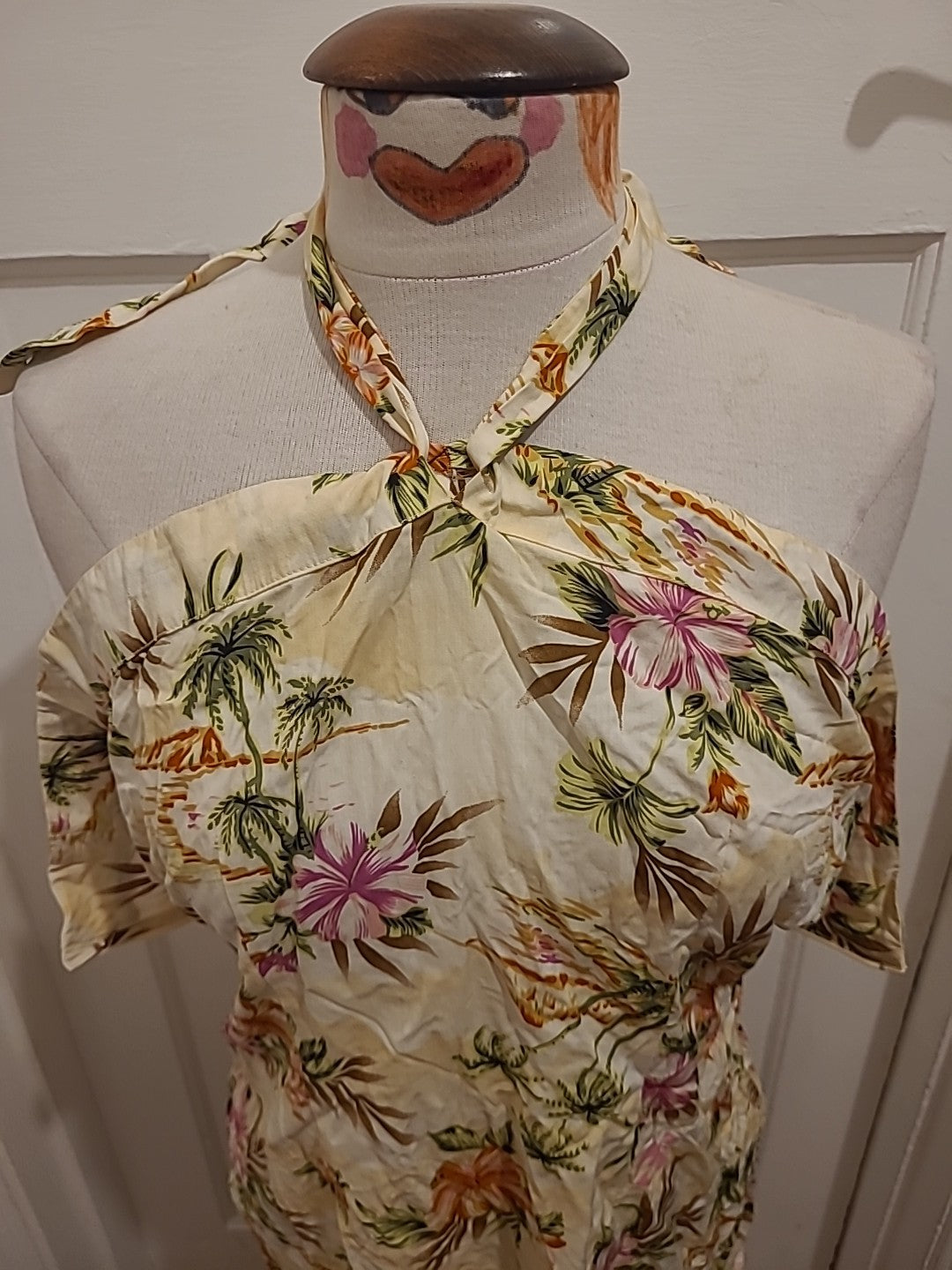 Ladies Billabong Size Small Multi Floral Sleeveless Strapless Dress