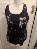 Ladies New Look Sport Size Medium Black Sport Vest Top