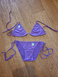 Brand New TorbayClothingCo Size Medium Purple Bikini Set