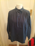 Mens Oxford Shirt Co Size Large Navy Long Sleeved Shirt