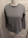 Primark M Long Sleeve Pale Grey T-shirt