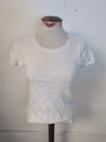 Ladies Tu Size 14 White Plain Short Sleeve T-shirt