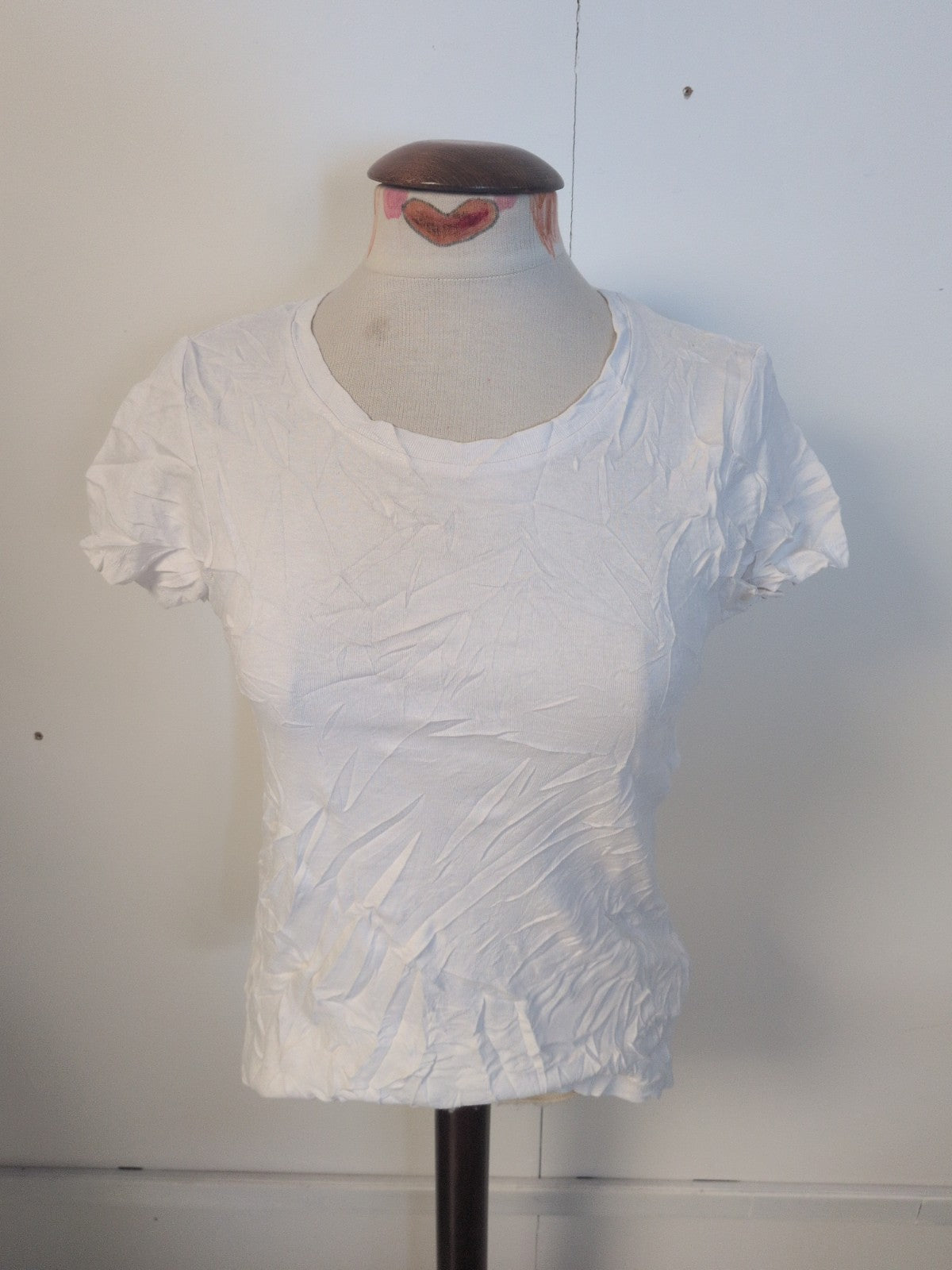 Ladies Tu Size 14 White Plain Short Sleeve T-shirt