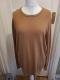 Mens Primark Size 2XL Brown Lightweight Pullover Jumper