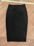 Next Tailoring 8 Black Lined Long Length Straight Skirt