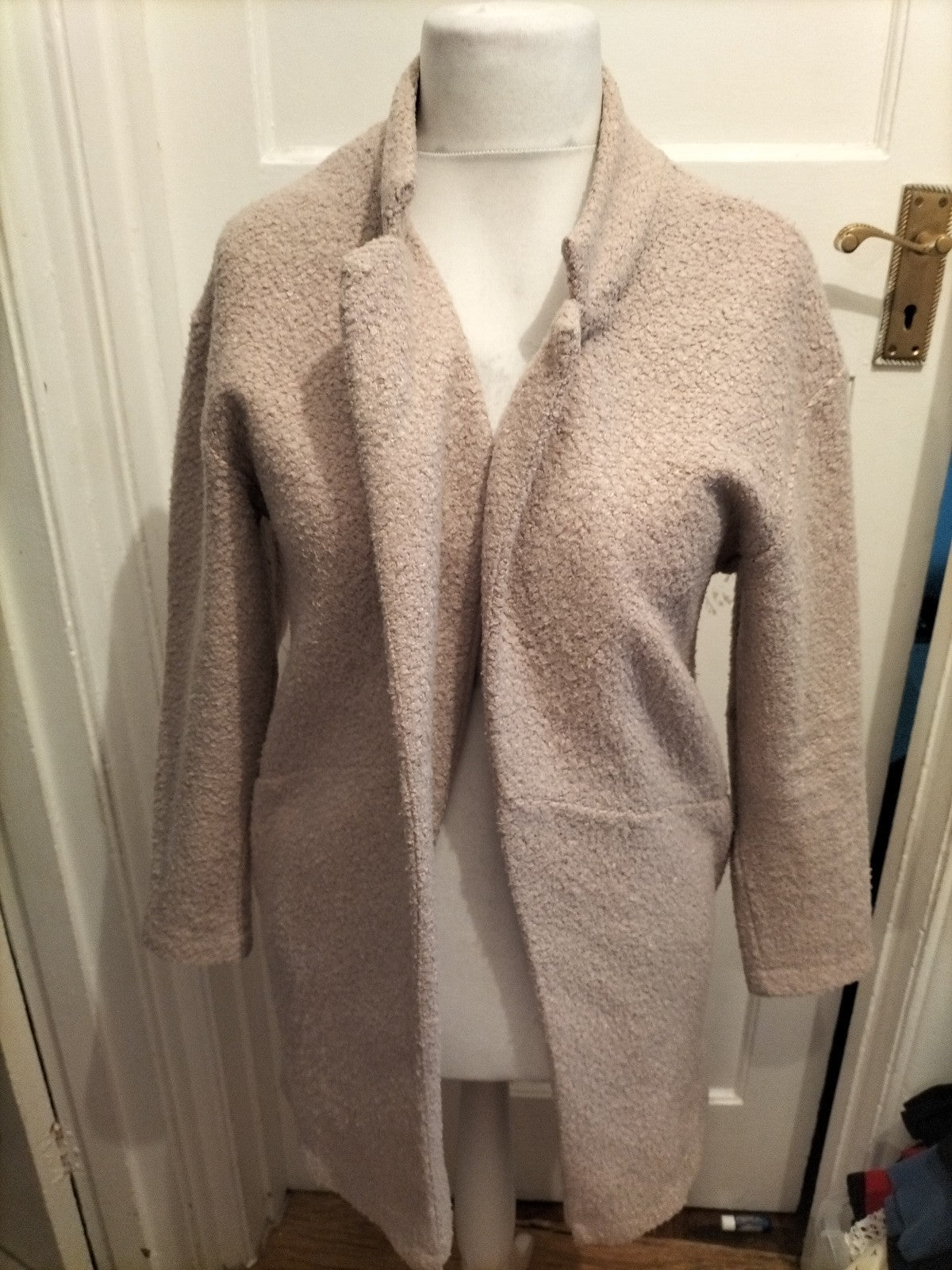 M&S Collection 10 Pale Pink Longline Cardigan
