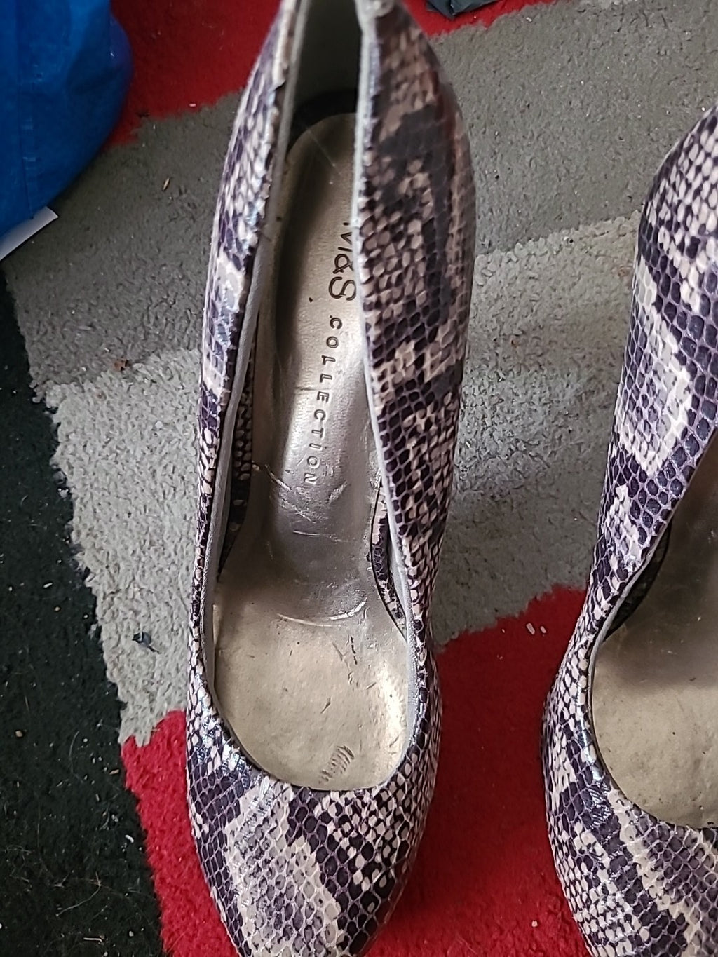 Ladies Marks And Spencer Size 6 Brown/Beige Heels