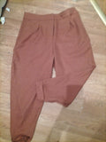 Ladies Tu Size 16s Orange Trousers Bobbling