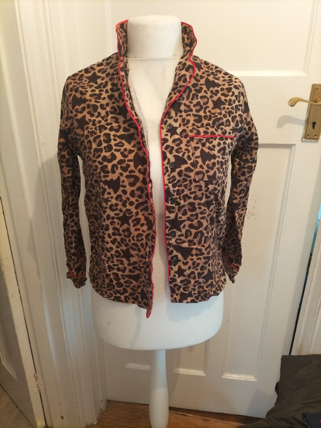 Ladies Always Dreaming Size 6 Leopard Print Pyjama Top