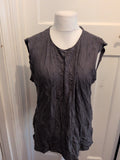 Kangaroo Poo XL Grey Sleeveless T-shirt Ladies