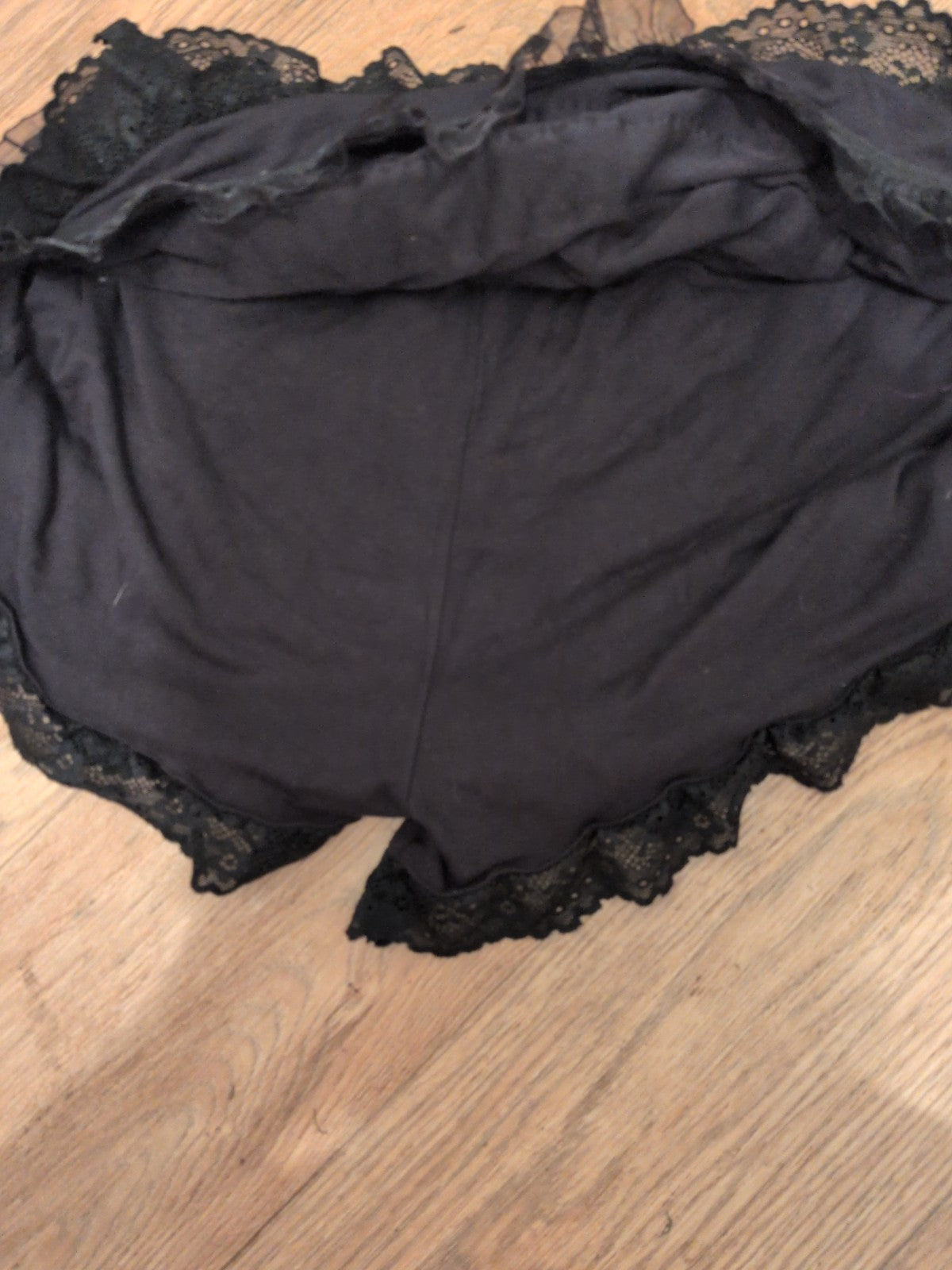 Shein Small Black Fully Frilly Elasticated Shorts