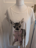 Ladies Reindeer Top With Diamonte Detail Size Xl Dream More