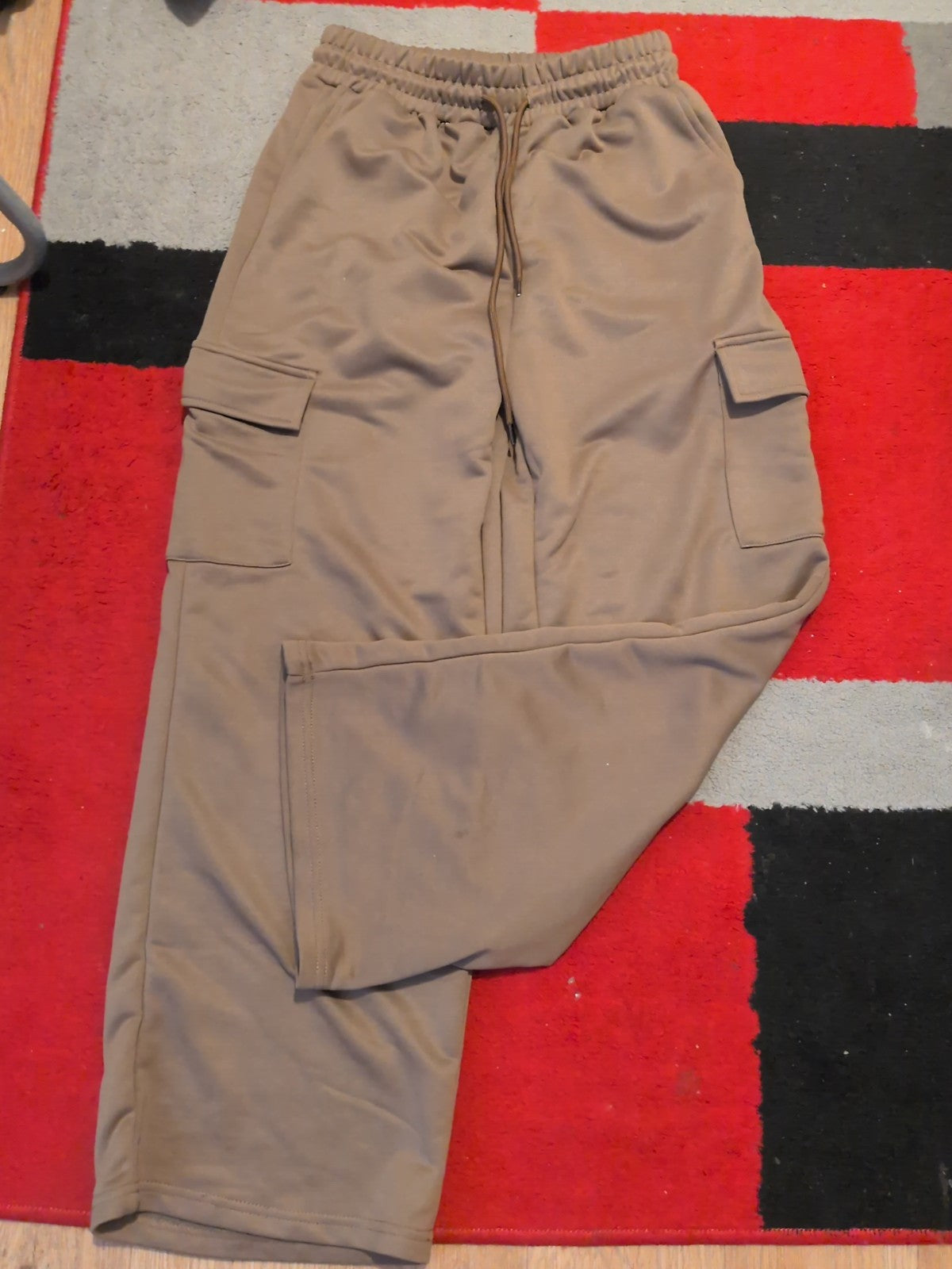 Ladies Size M Brown Elasticated Cargo Joggers