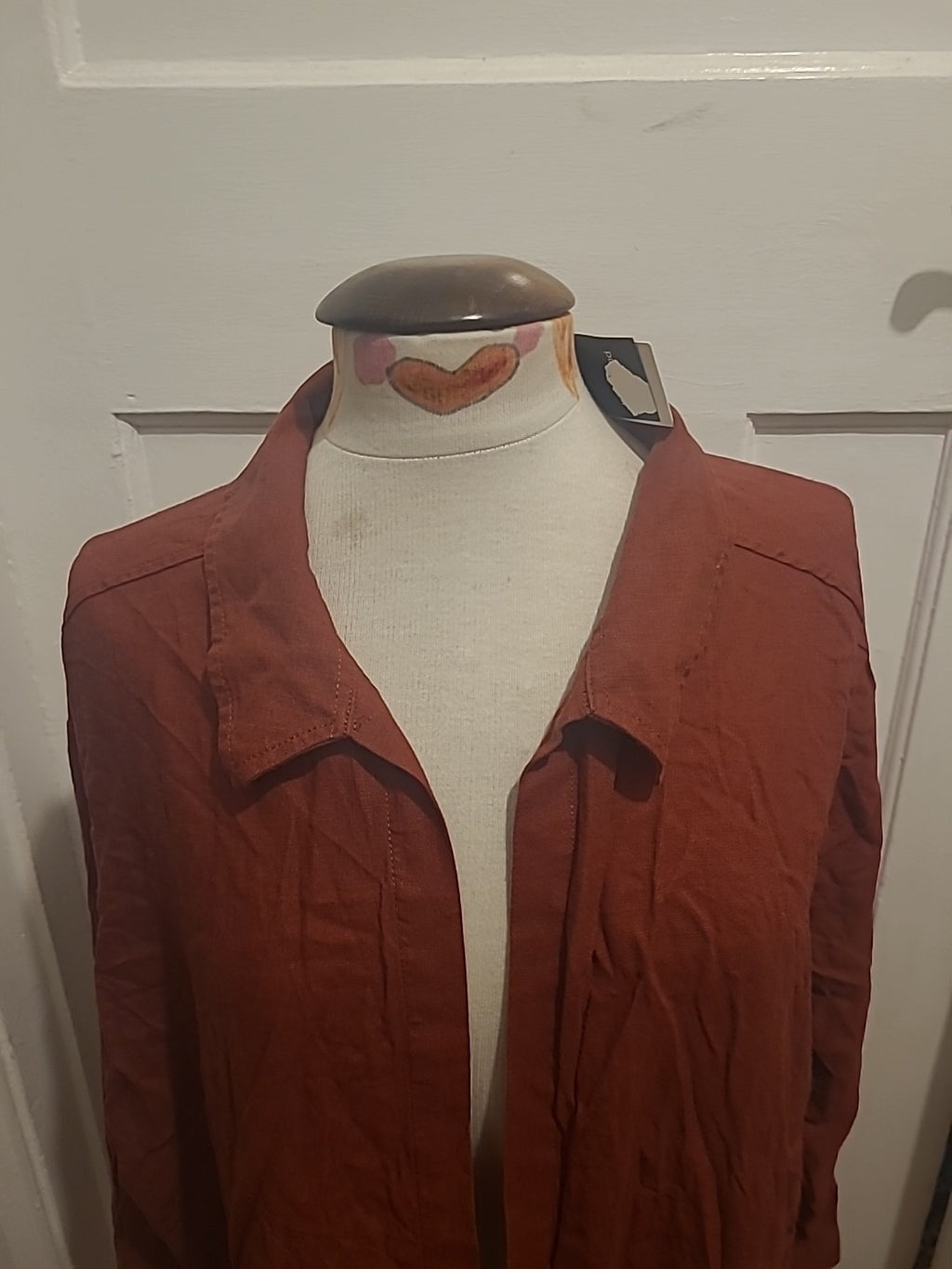 Brand New Ladies F&F Size 18 Brown Long Sleeved Blouse Rrp £20