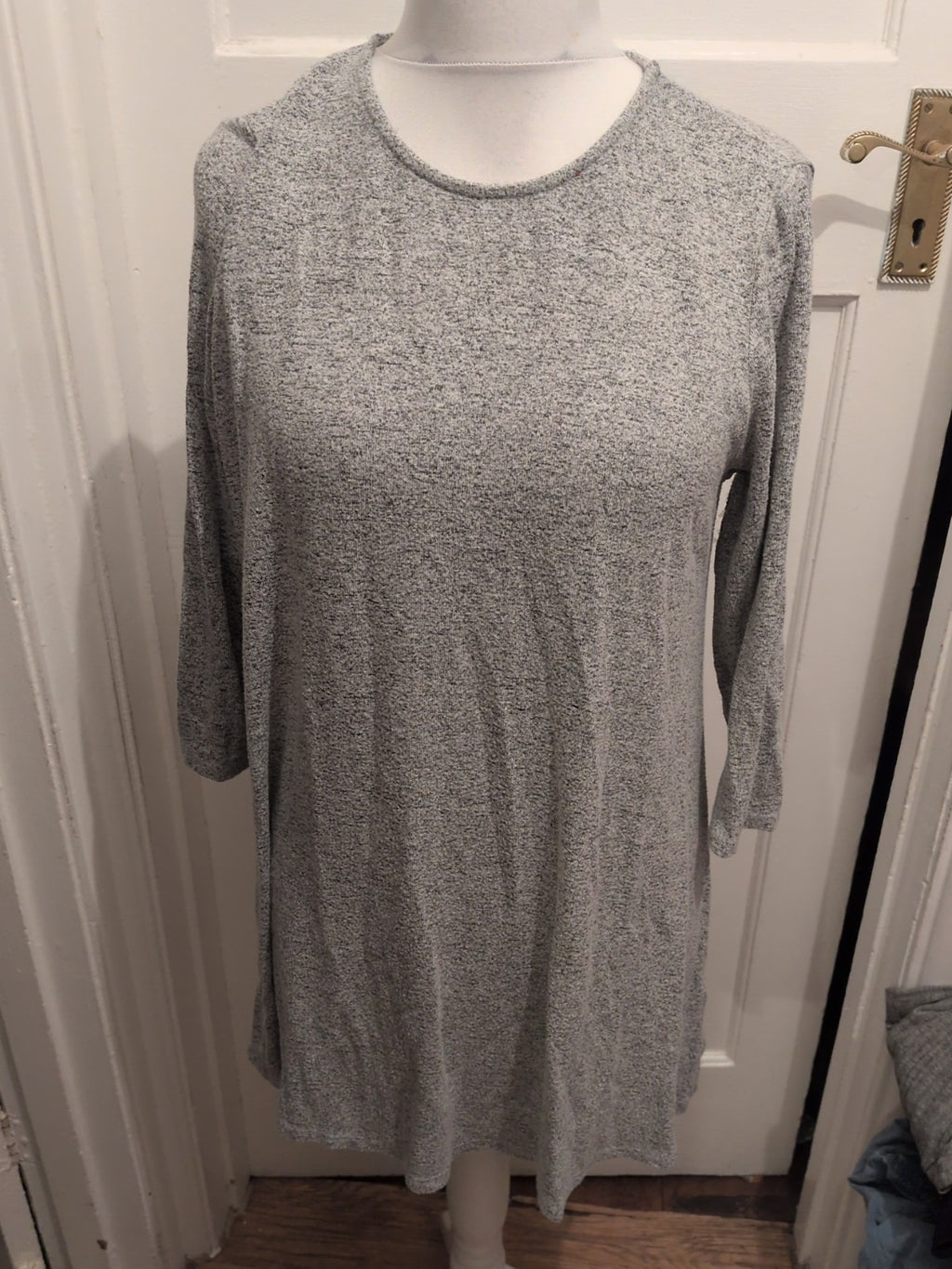 TU 16 Grey Flecked Long Sleeve Blouse