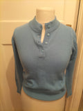 Ladies Damart Size 8 Blue Jumper Collared