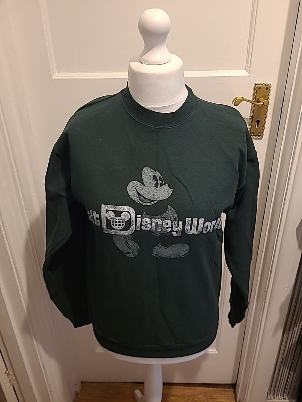 Girls Disney Age 15 Years Dark Green Print Jumper(fading)
