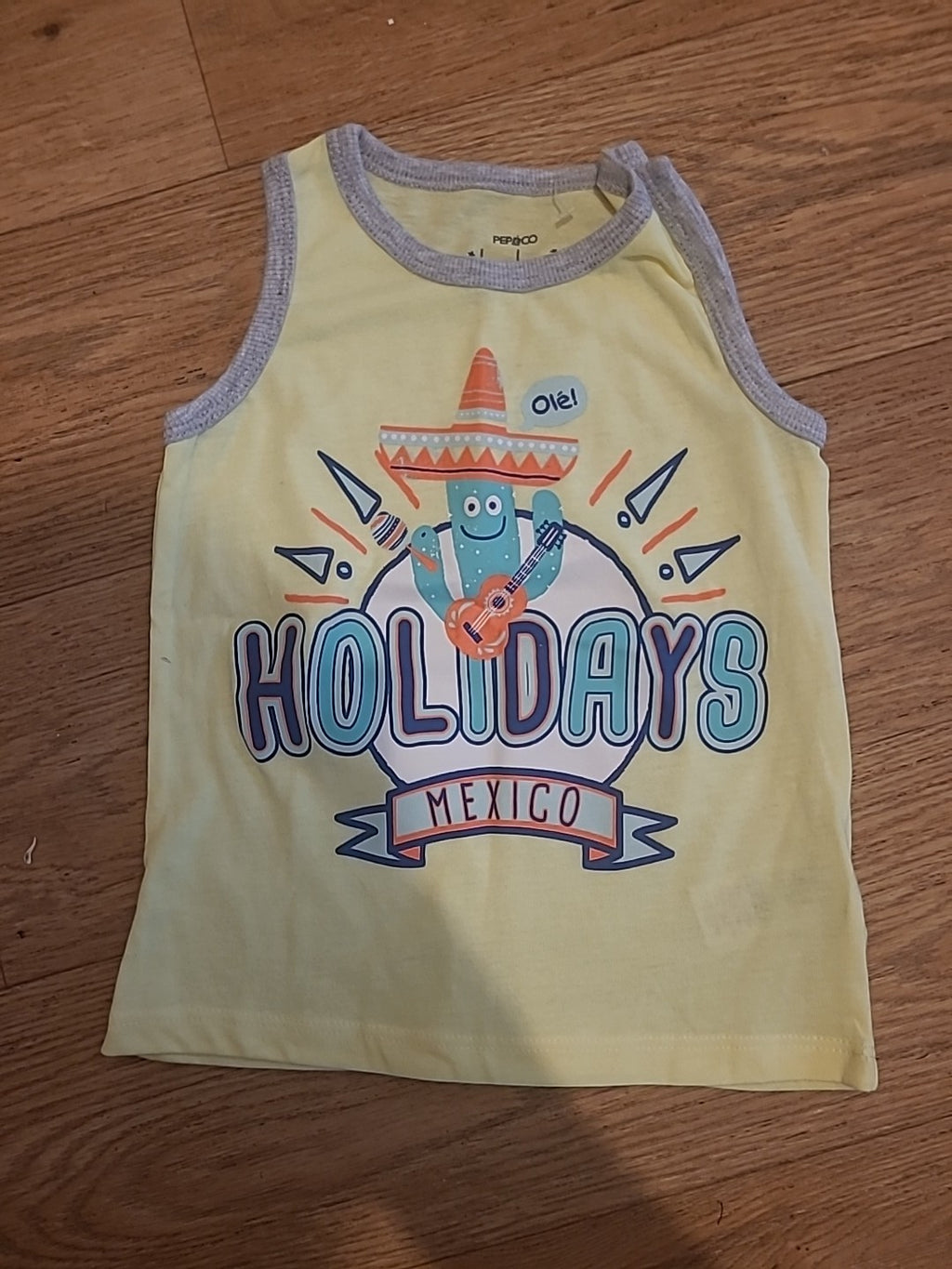 Pep&Co 18-24 Months Yellow Holiday Vest Top
