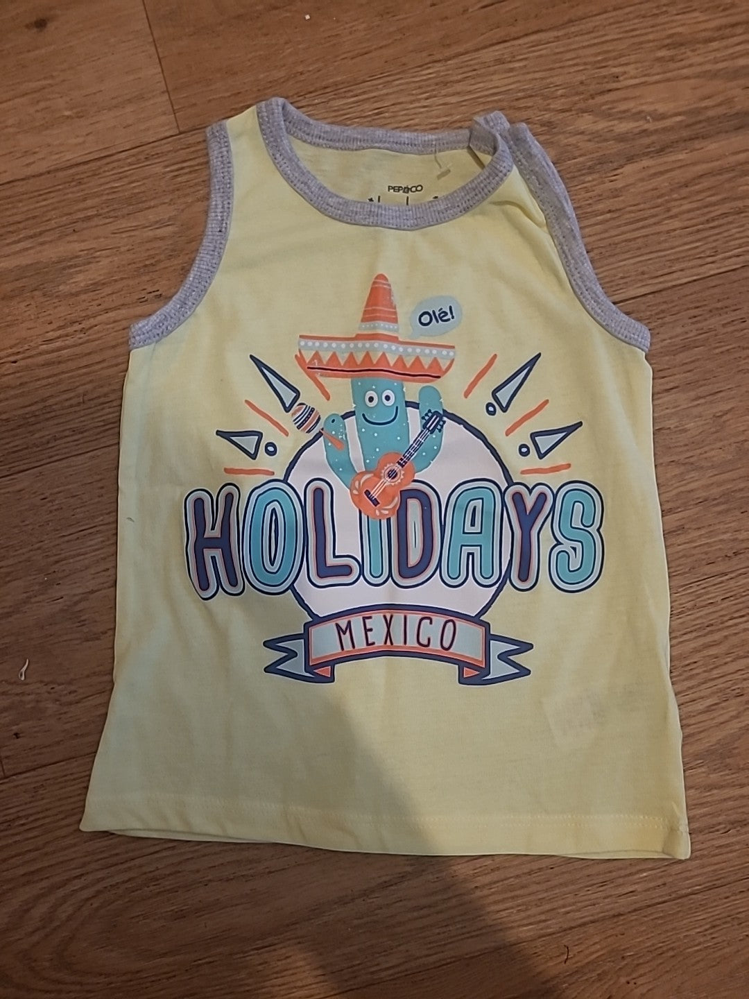 Pep&Co 18-24 Months Yellow Holiday Vest Top