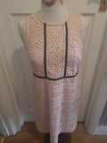 Ladies F&F Size 10 Baby Pink Lined Sleeveless Dress
