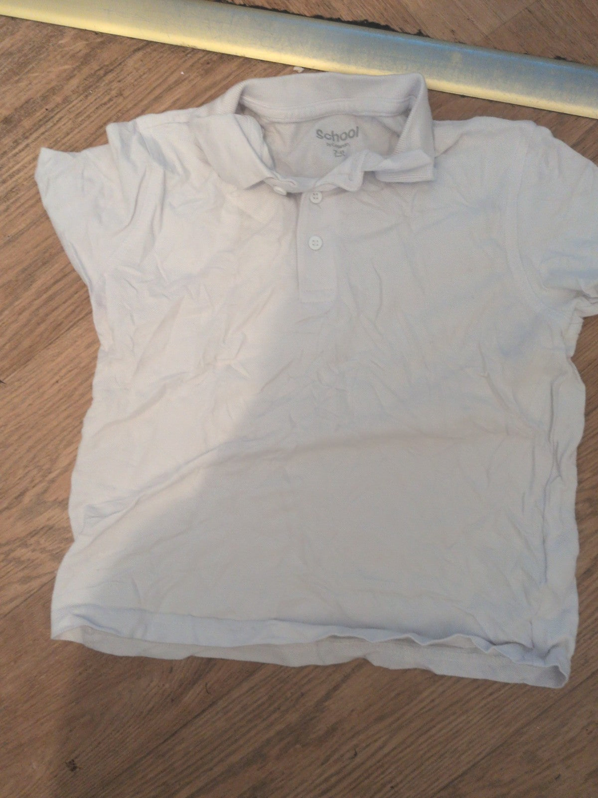 George 7-8 Years White Short Sleeve School Polo