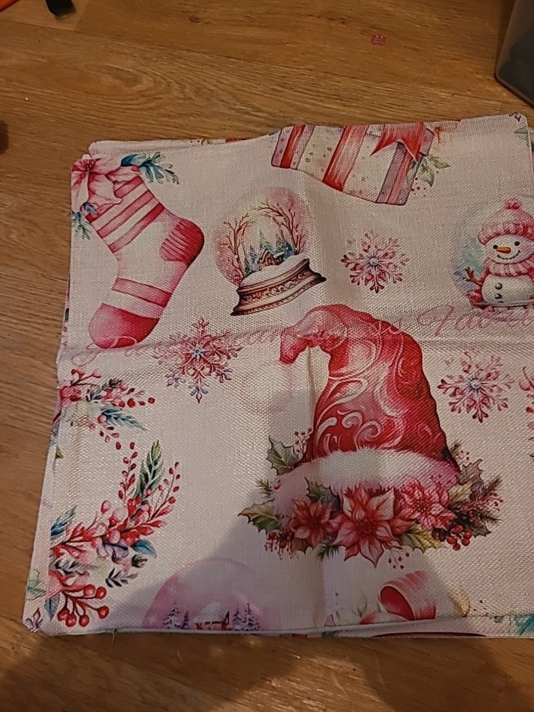 Brand New Christmas Cushion Covers Stocking Design Set Of 3