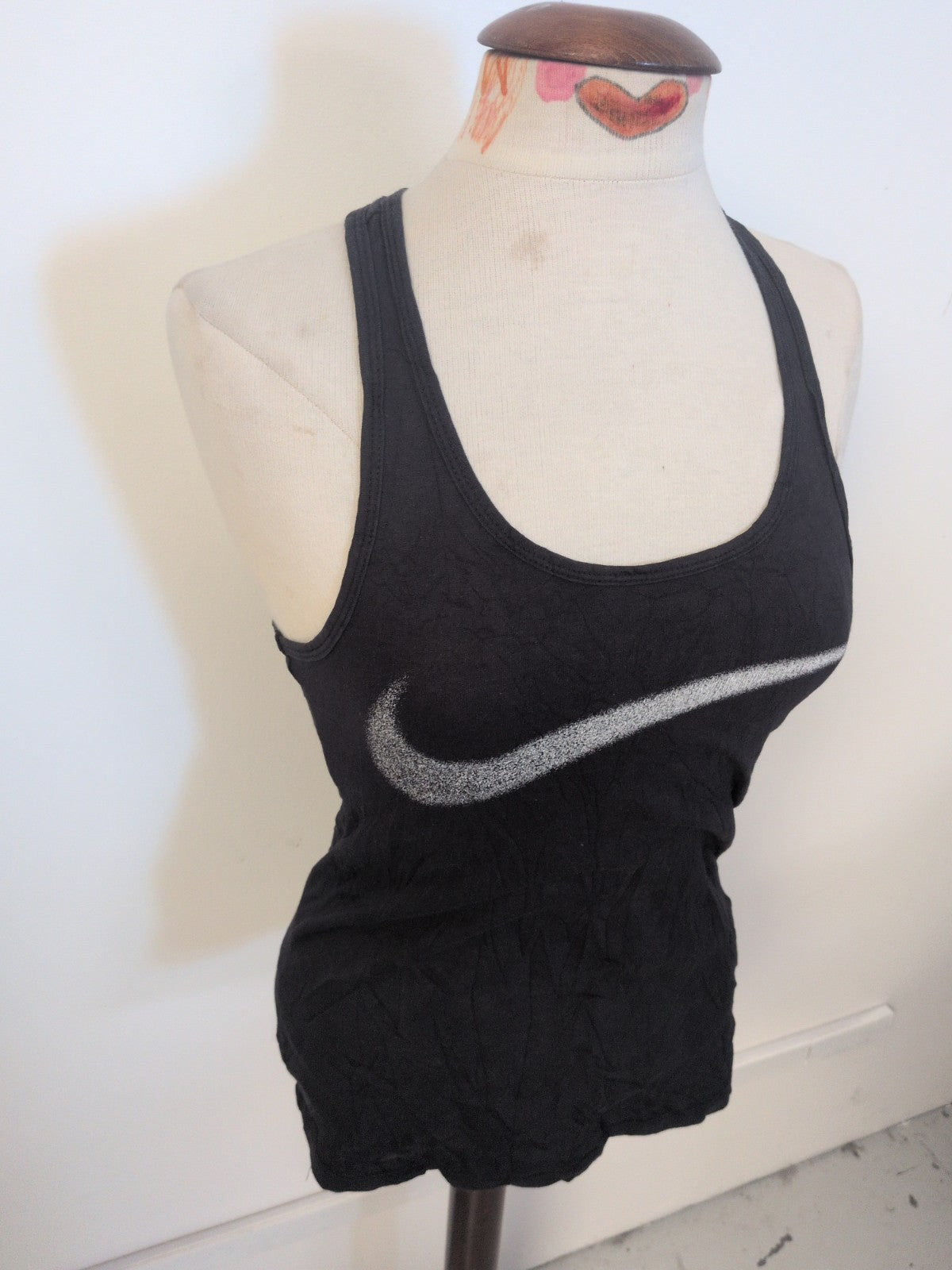 Ladies Nike Size XS Navy Athletic Fit Sleeveless T-shirt