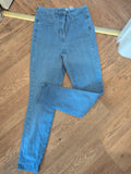 Ladies Next Size 10 Short Hypercurve Super High Waist Jeans Blue