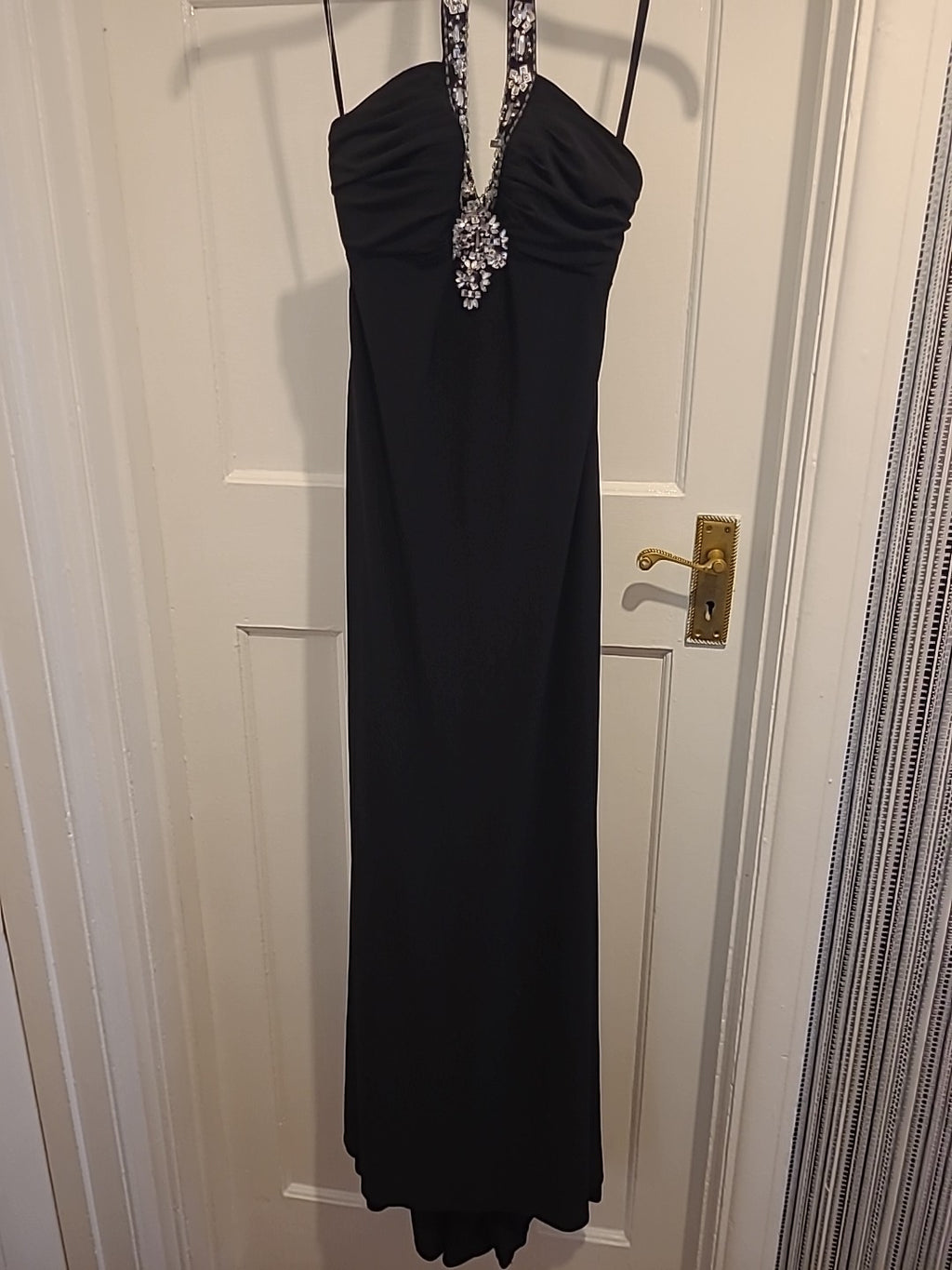 Ladies Betsy&Adam Size 6 Black Padded Bust Sleeveless Long Length Dress