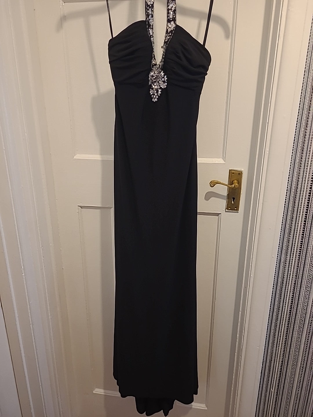 Ladies Betsy&Adam Size 6 Black Padded Bust Sleeveless Long Length Dress