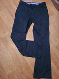 Mens Hawkridge Size 34x33 Navy Chino Trousers