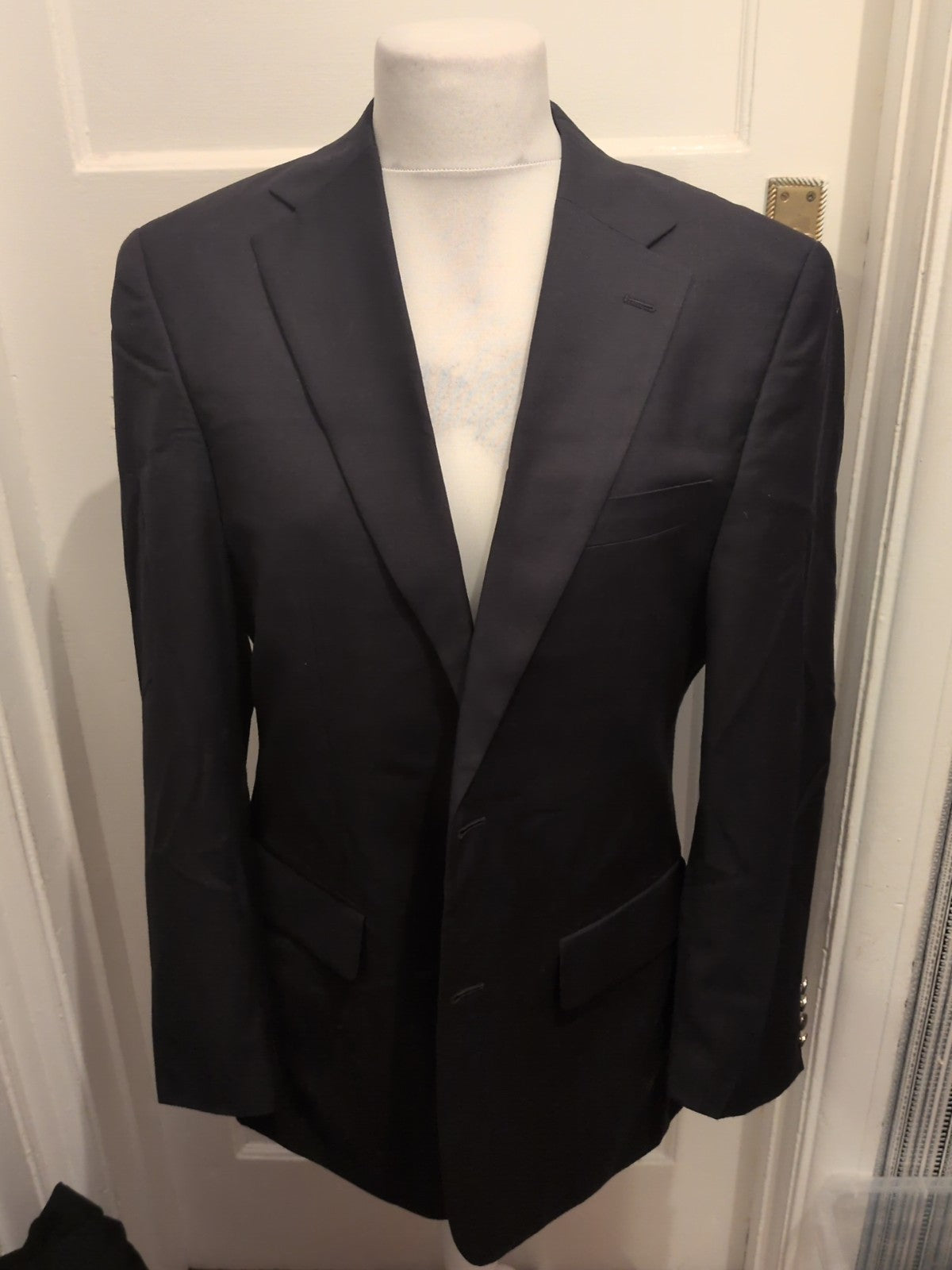 Mens Greenwoods Elite Size 40R Navy Suit Jacket