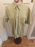 Mens Austin Reed Size Large Mint Green Short Sleeved Shirt