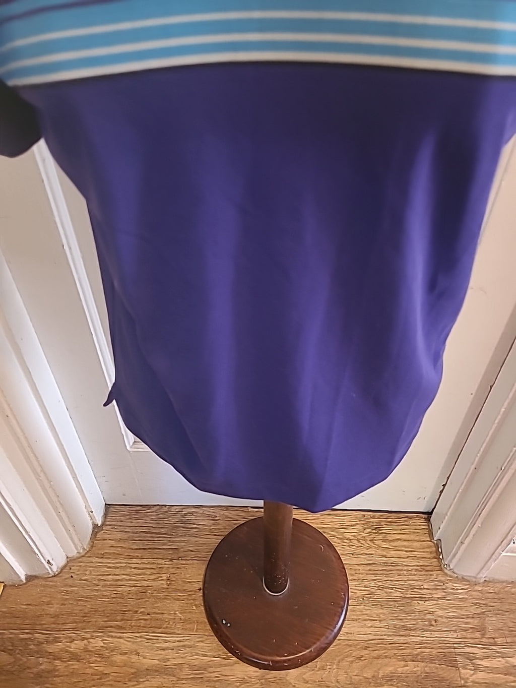 Ladies Ashworth Size Medium Blue Short Sleeved Polo