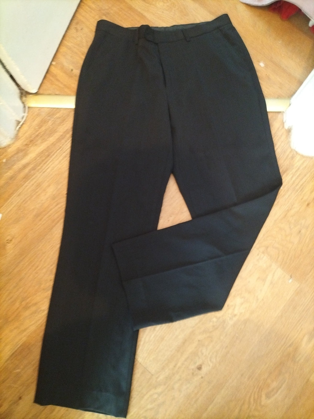 San Luca 34R Black Smart Trousers