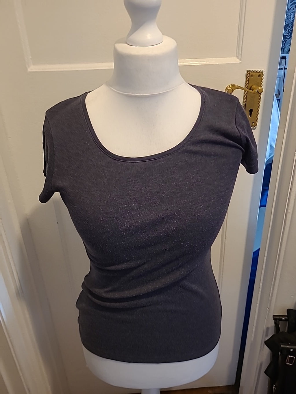 Ladies Papaya Size 10 Grey Short Sleeve T-shirt Signs Of Wear