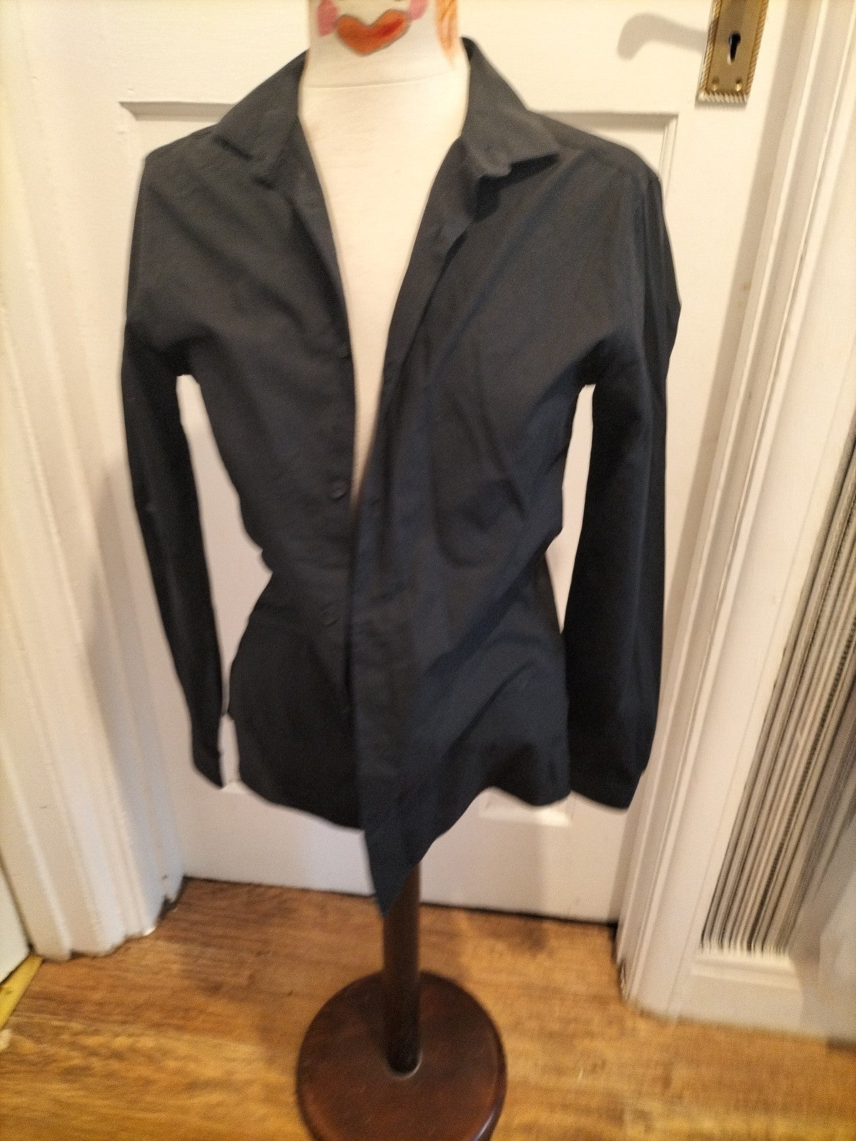 Mens Burton Size 14.5-15" Skinny Fit Black Eary Iron Shirt