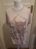 Ladies Disney Muppets Size Large Pink Pyjama Printed Top