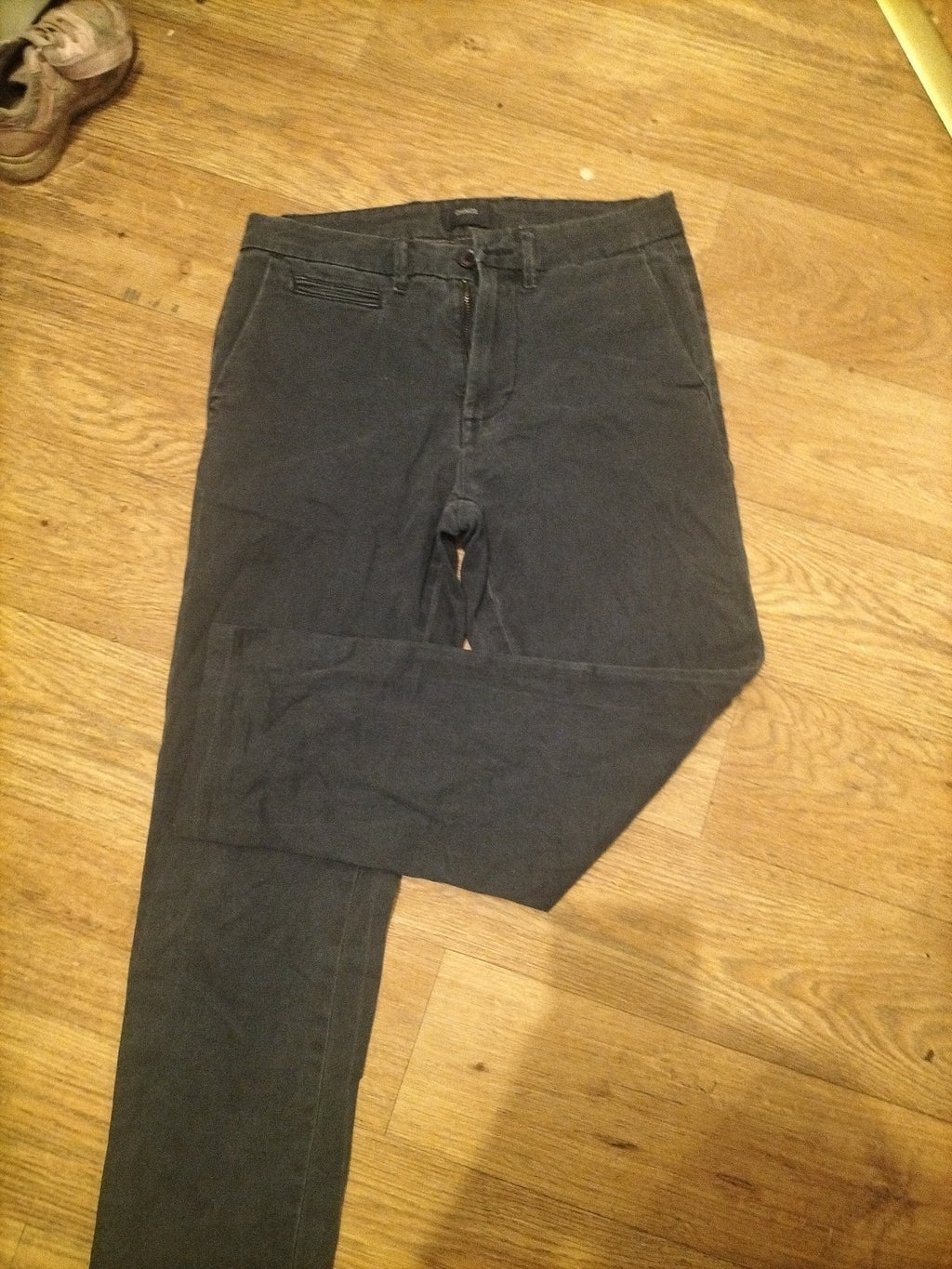 Mens Ovs Size Usa 30 Slim Fit Dark Navy Chino