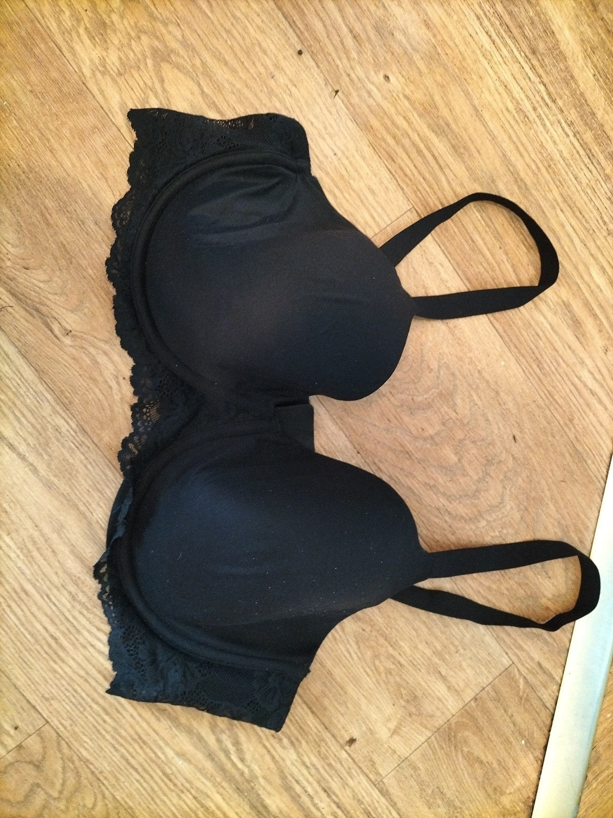 George 42DD Black Padded Wired Bra