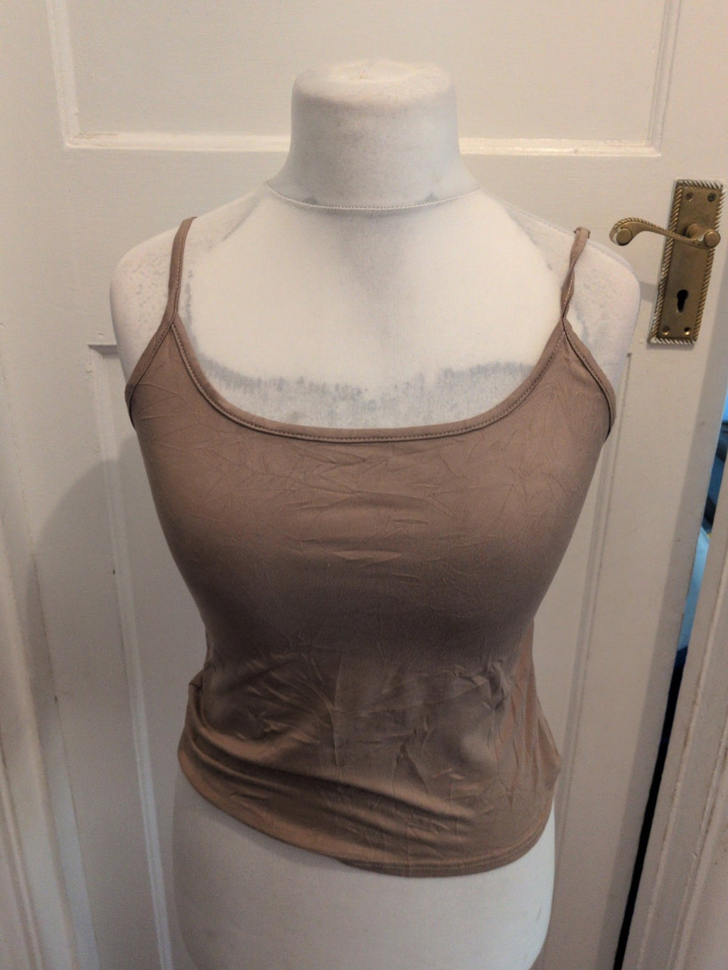 Shein Large Brown Sleeveless Cami T-shirt