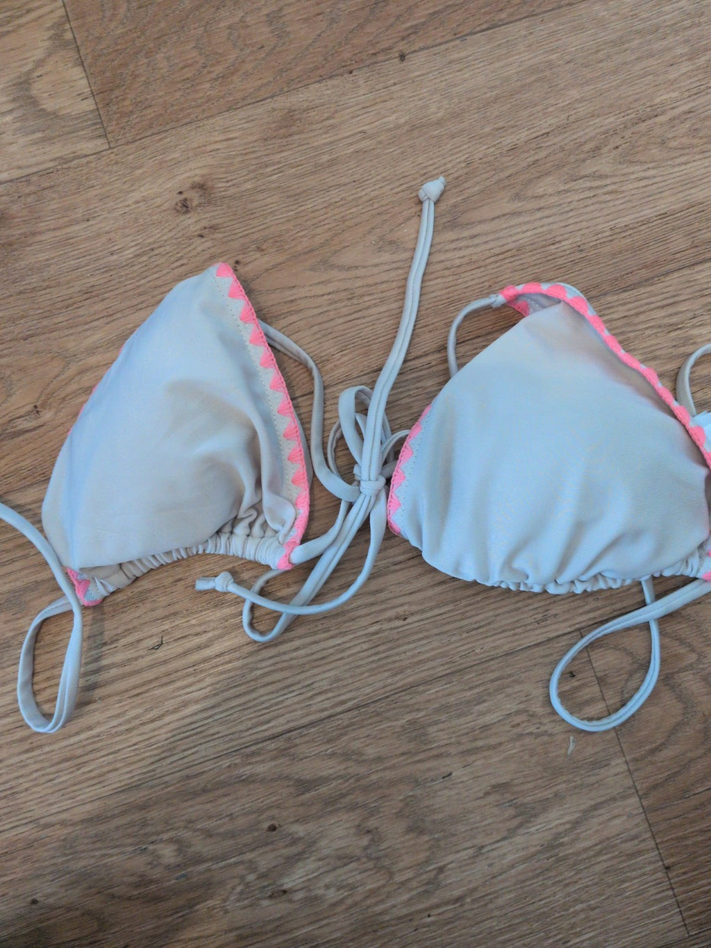 Primark Medium Grey And Pink Padded Bikini Bra