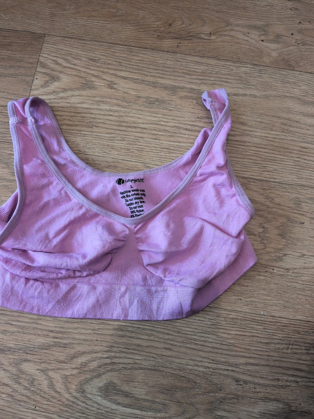 Utopia Large Pink Seamless Bralette